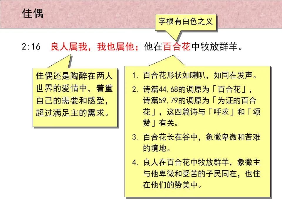 圣经图表——《雅歌》(图22) 圣经图表——《雅歌》(图22)