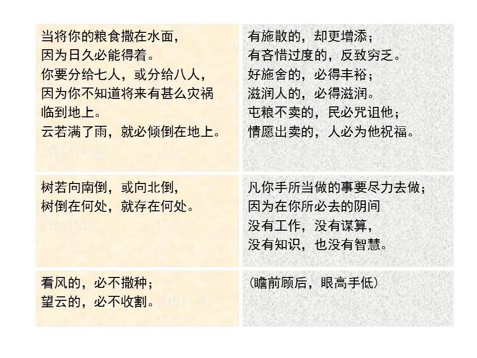 圣经图表——《传道书》(图26) 圣经图表——《传道书》(图26)