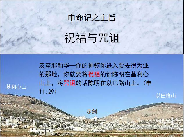 旧约圣经图表——申命记(图1) 旧约圣经图表——申命记(图1)