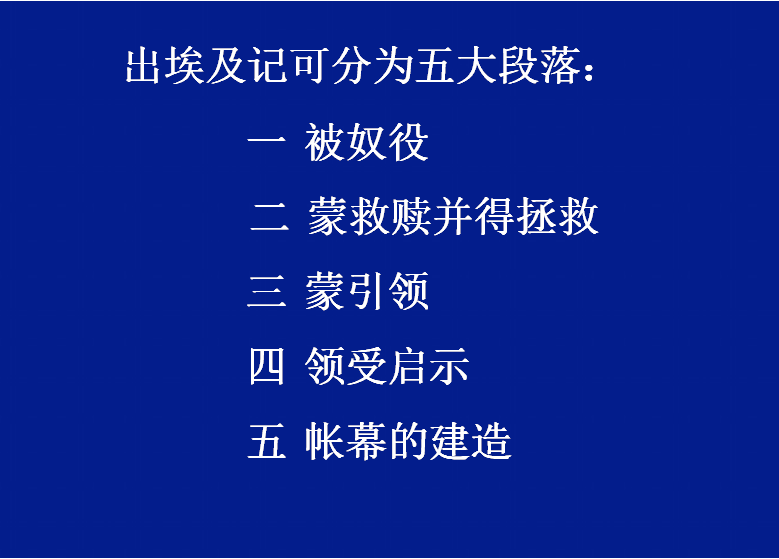 第六讲:出埃及记(一)(图1) 第六讲:出埃及记(一)(图1)